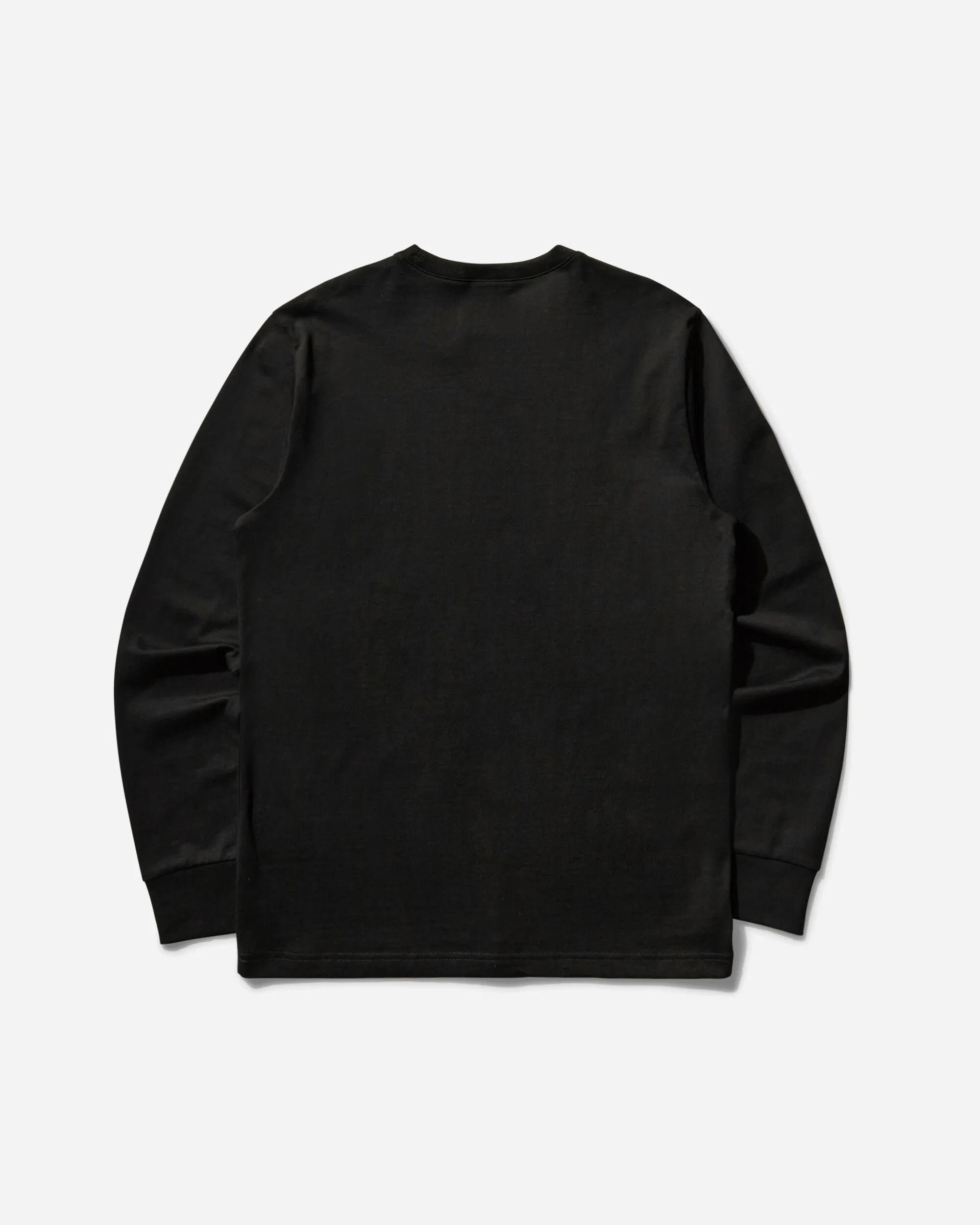 Men's Reverse Weave Loose Fit Longsleeve T-Shirt Black