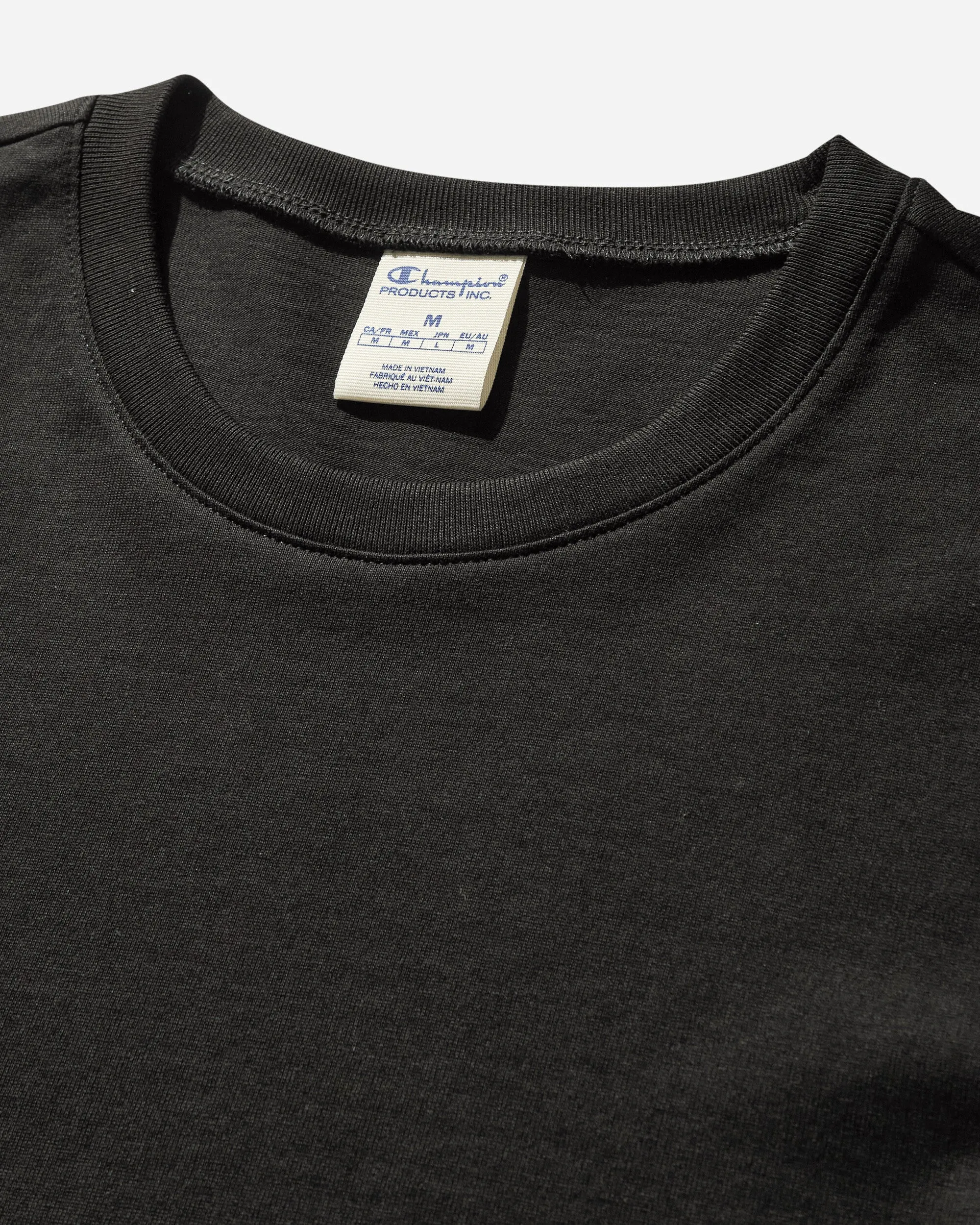Men's Reverse Weave Loose Fit Longsleeve T-Shirt Black
