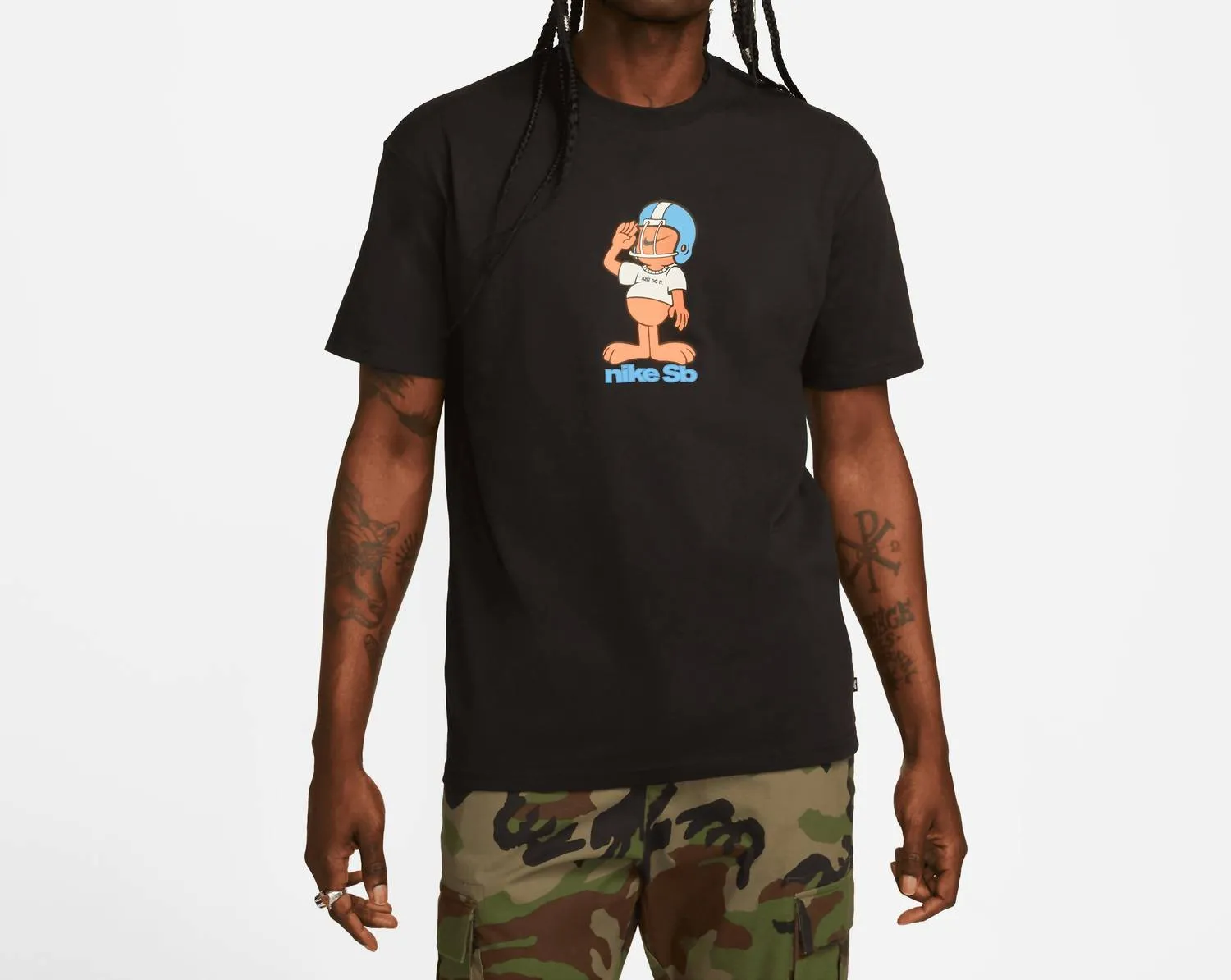 Men's Sb Salute Skate T-Shirt In Black
