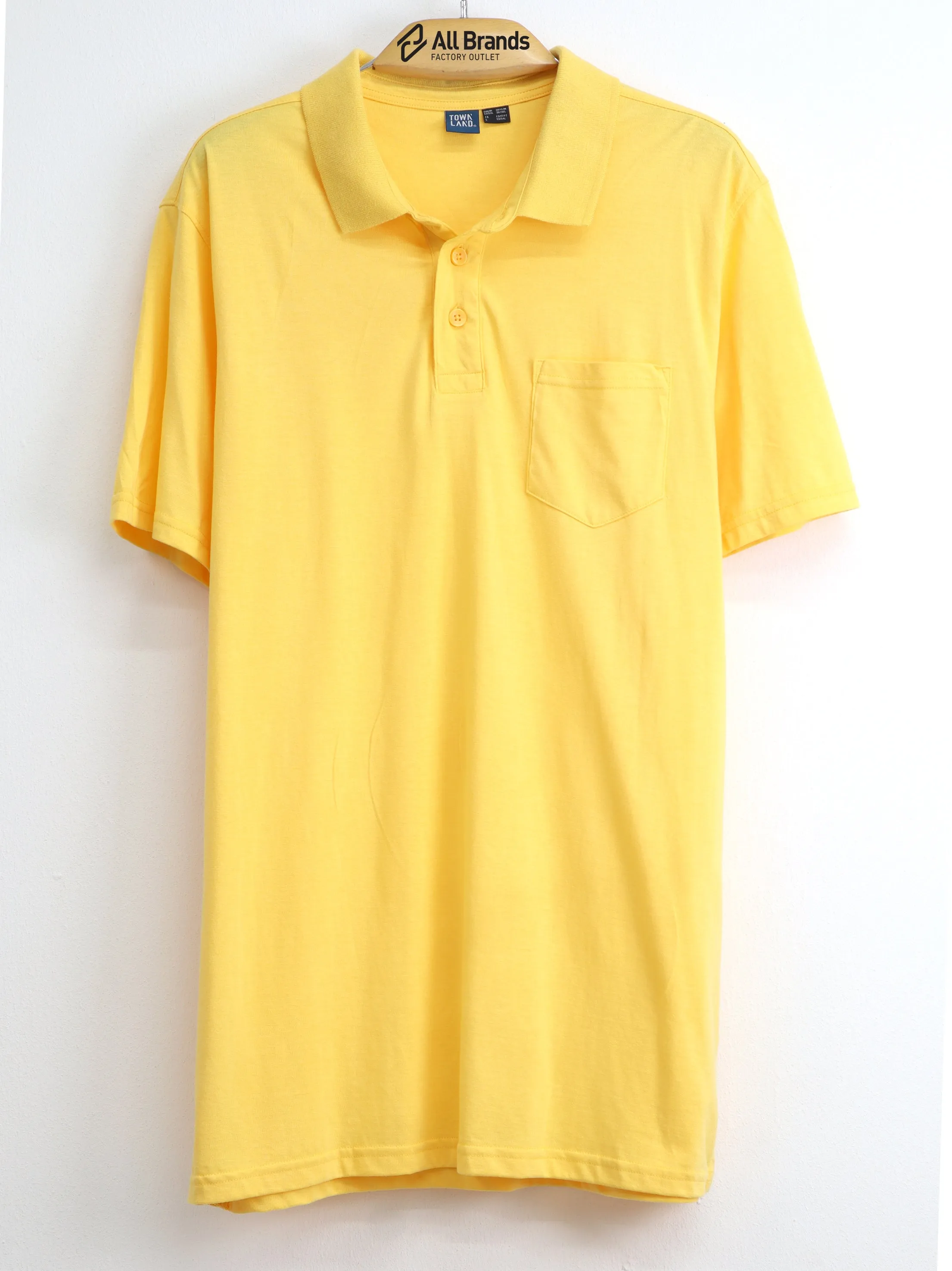 Men's Side Pocket Polo T-Shirt,Yellow