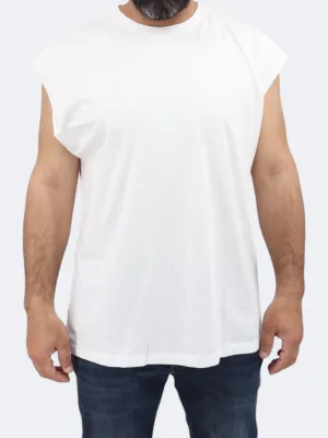 Men's Sleeveless T-Shirt,White