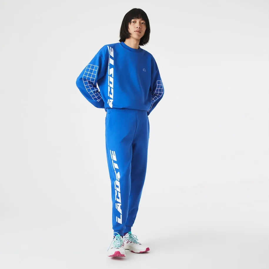 Men's Slim Fit Branded Sweatpants Blue Patagonia Clothing