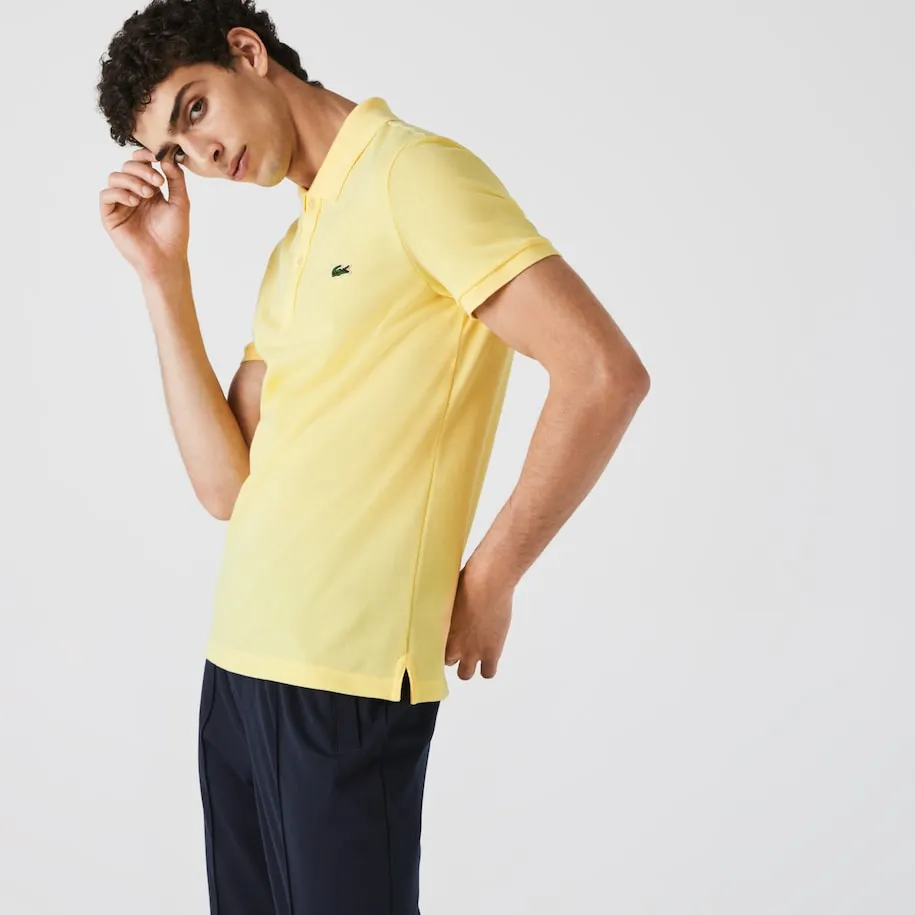 Men's Slim Fit Petit Piqué Polo Yellow Patagonia Clothing