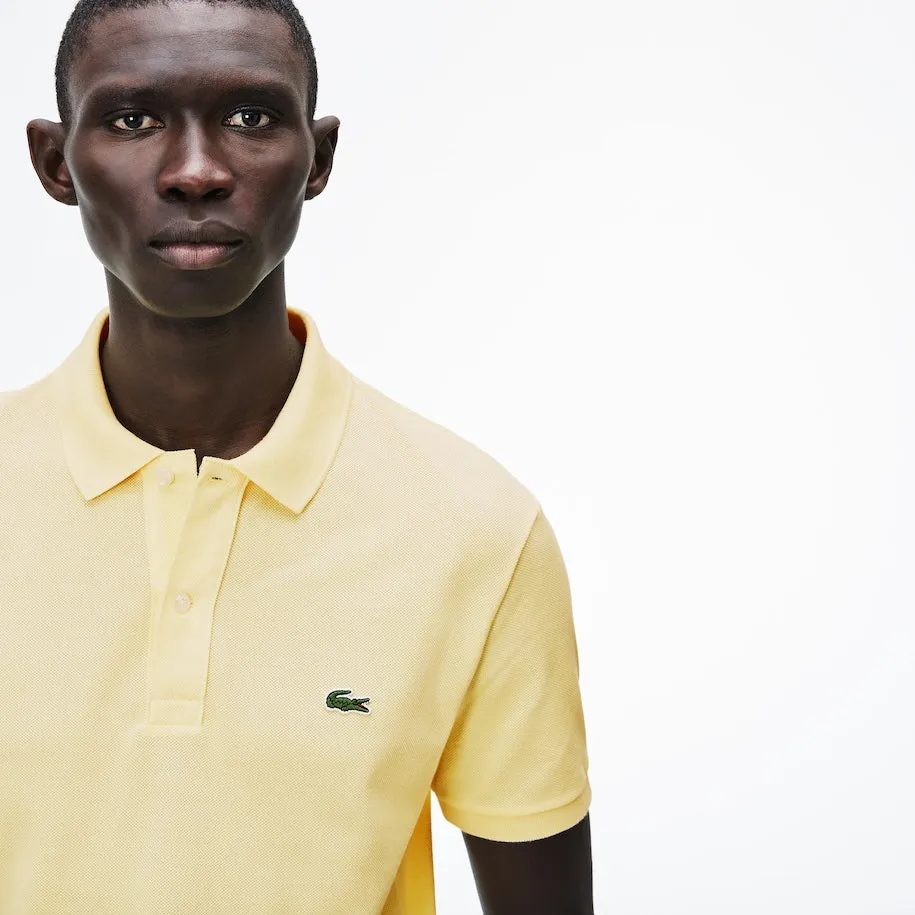 Men's Slim Fit Petit Piqué Polo Yellow Patagonia Clothing