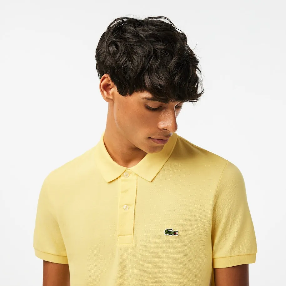 Men's Slim Fit Petit Piqué Polo Yellow Patagonia Clothing