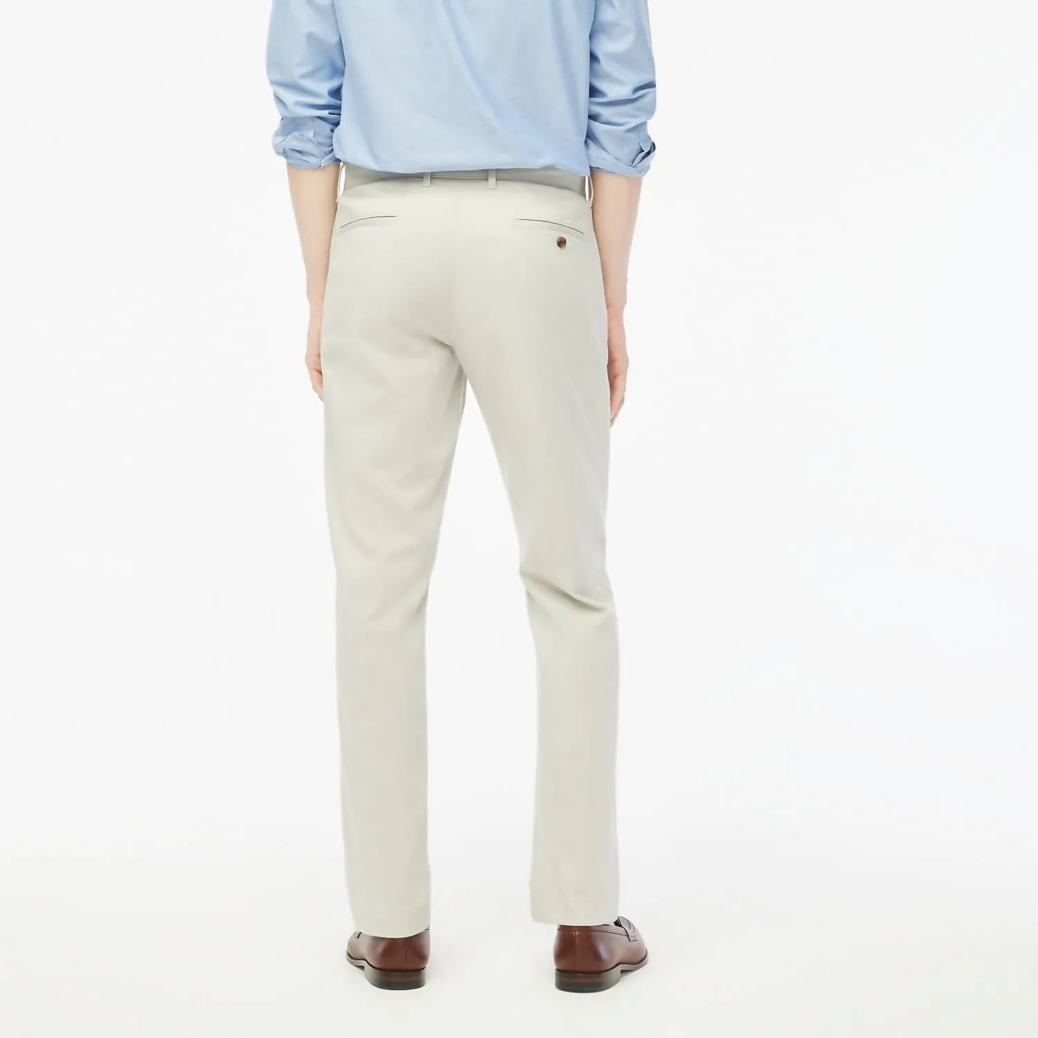 Men's Straight Flex Chino Pants In Light Grey