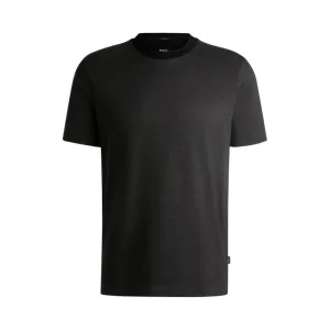 Mercerized-cotton T-shirt with contrast collar
