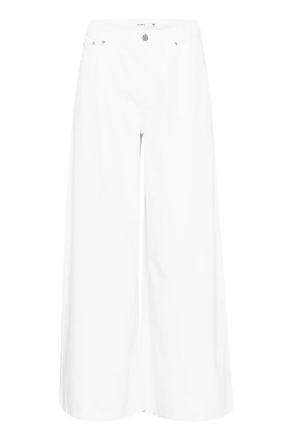 Milygz Mw Wide Jeans In White Wash