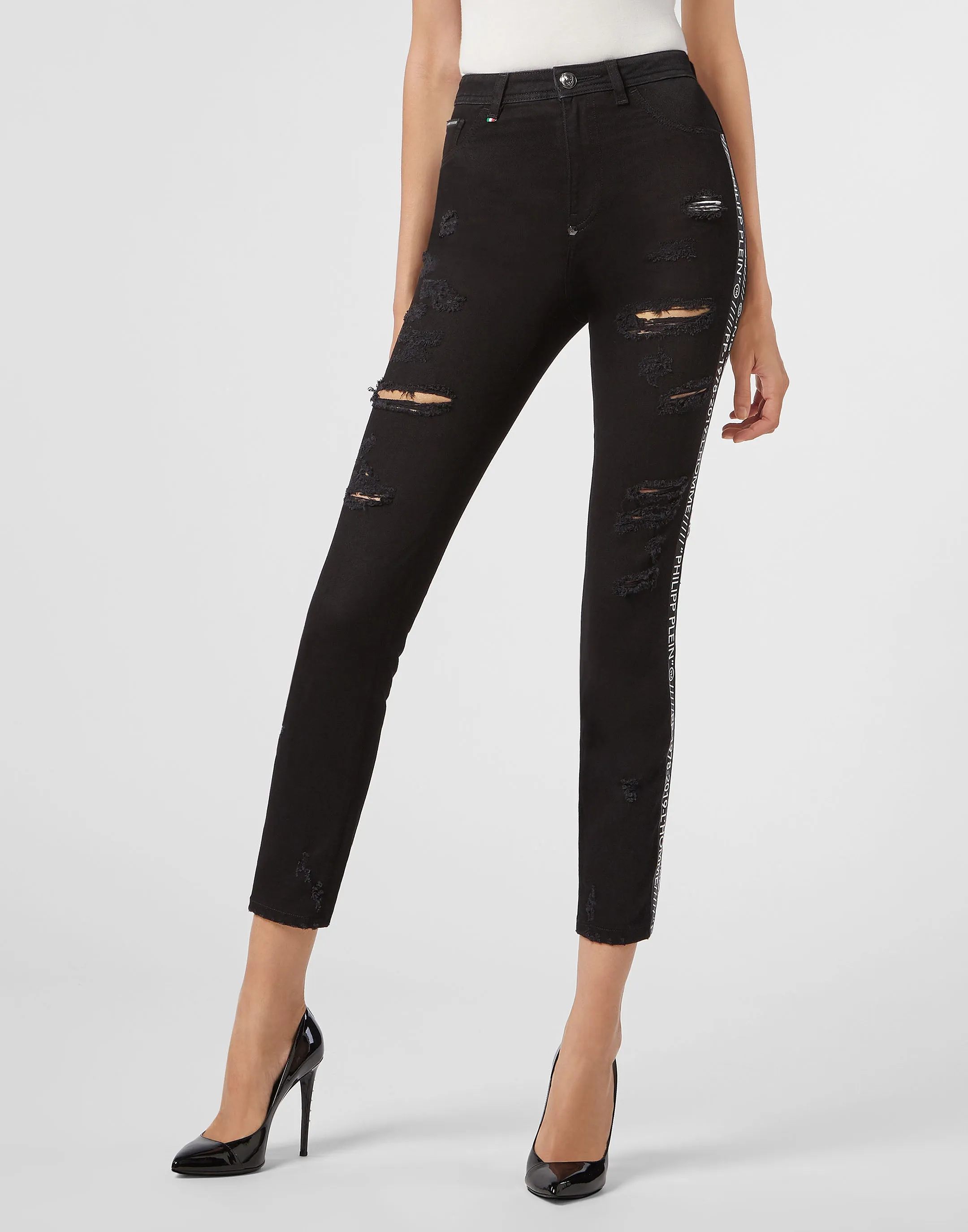 Miss High Waist Jegging Stripes