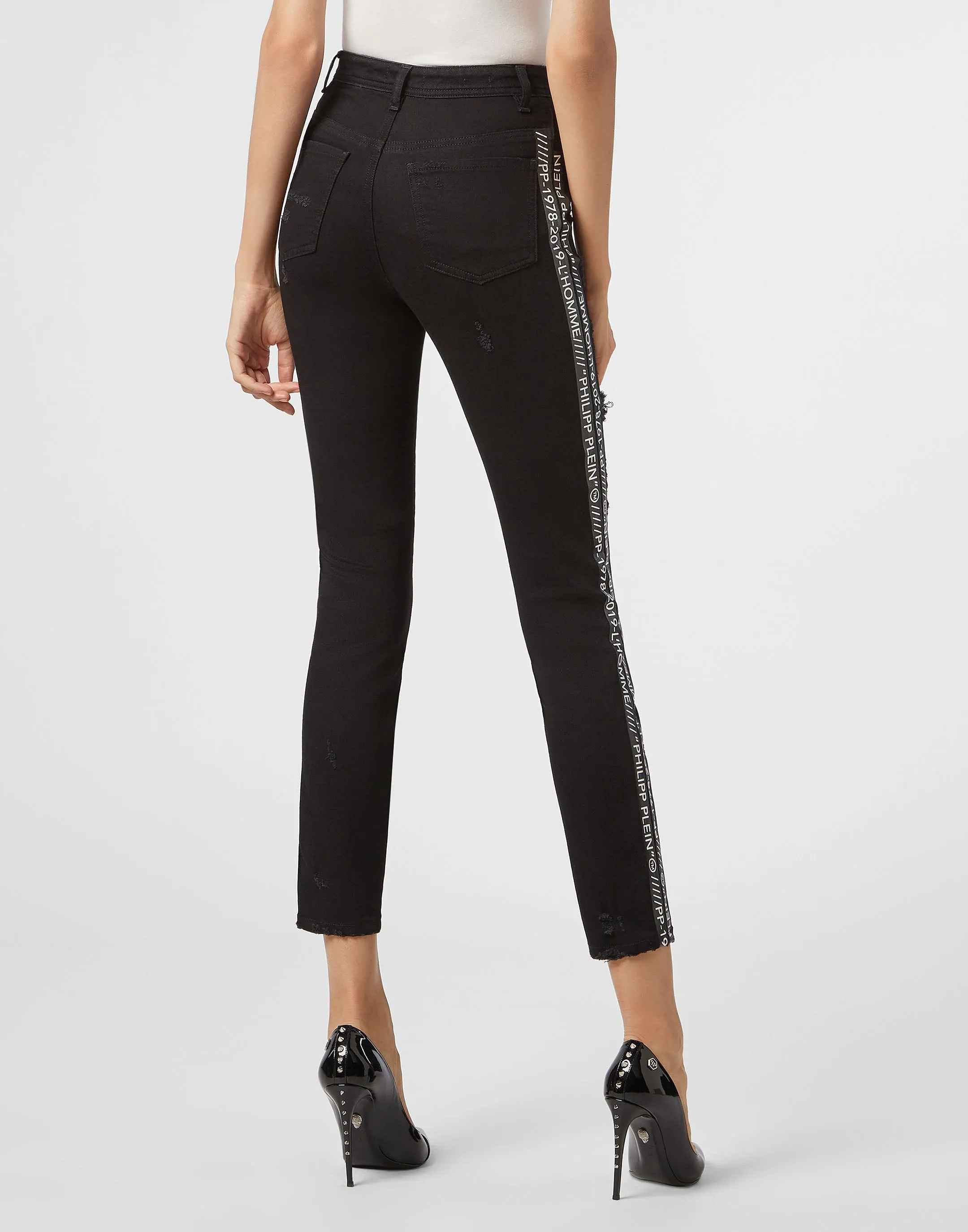 Miss High Waist Jegging Stripes