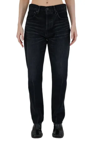 Murrieta Wide Straight Jean In Black