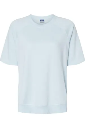 MV Sport Women´s French Terry Short Sleeve Crewneck Pullover