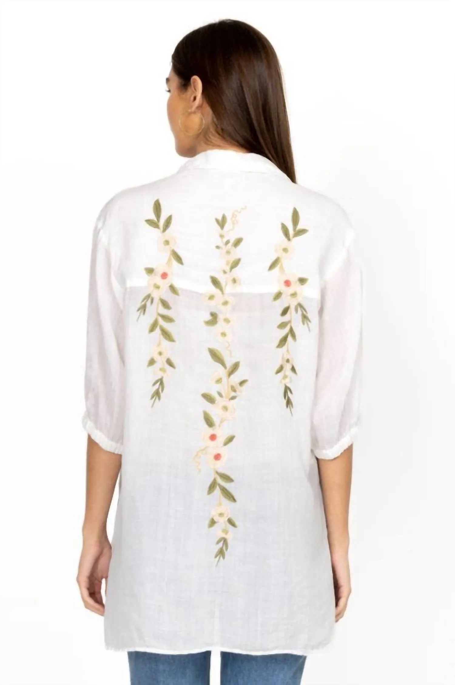 Nalina Oversized Weekend Tunic In White