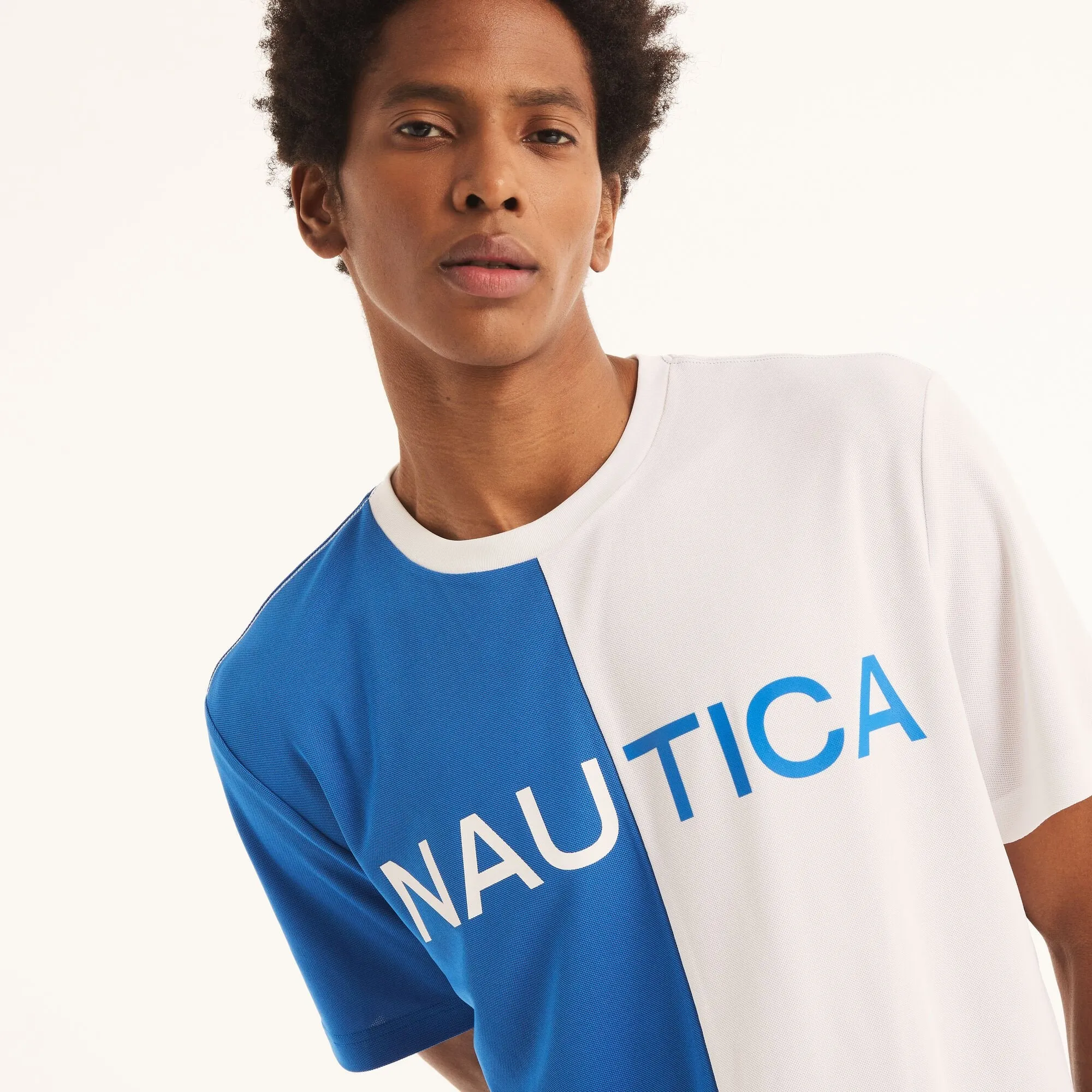 Nautica Mens Navtech Sustainably Crafted Crewneck Logo T-Shirt