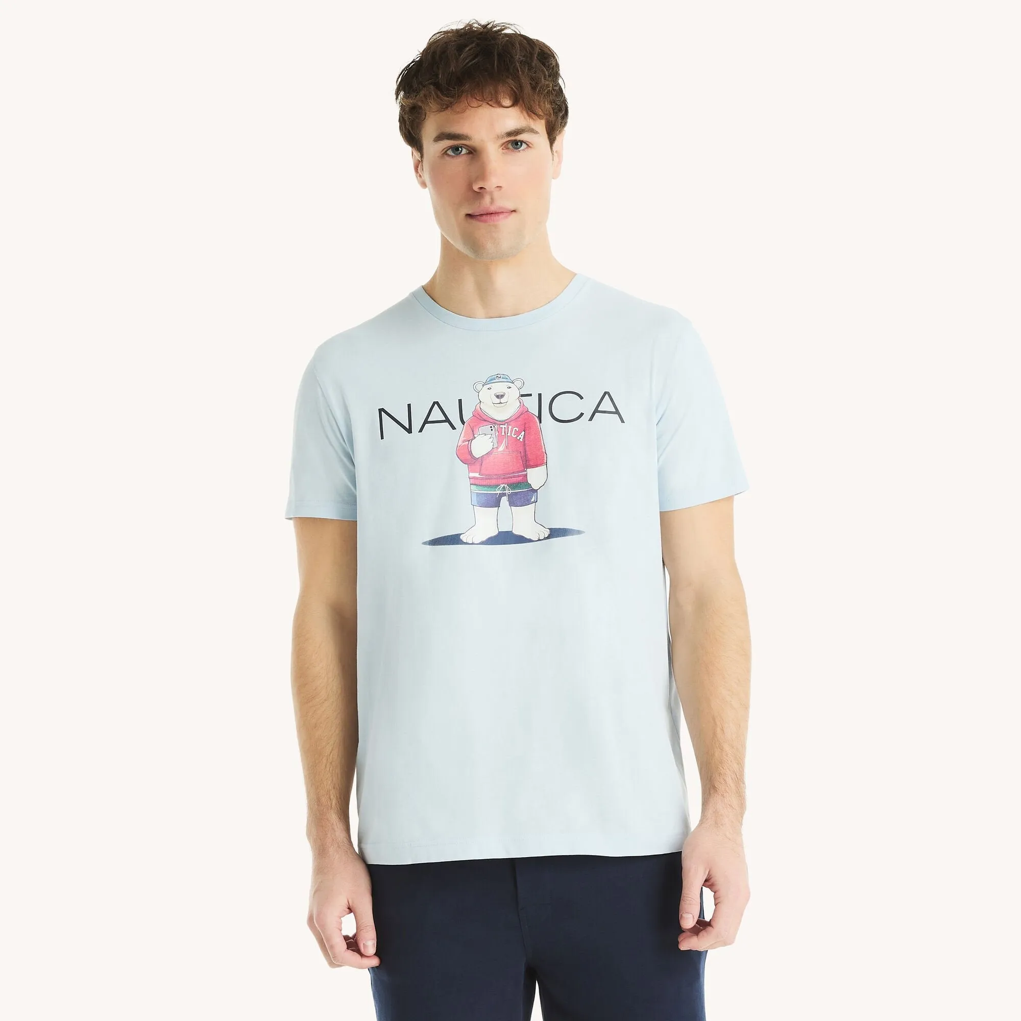 Nautica Mens Polar Bear Graphic T-Shirt