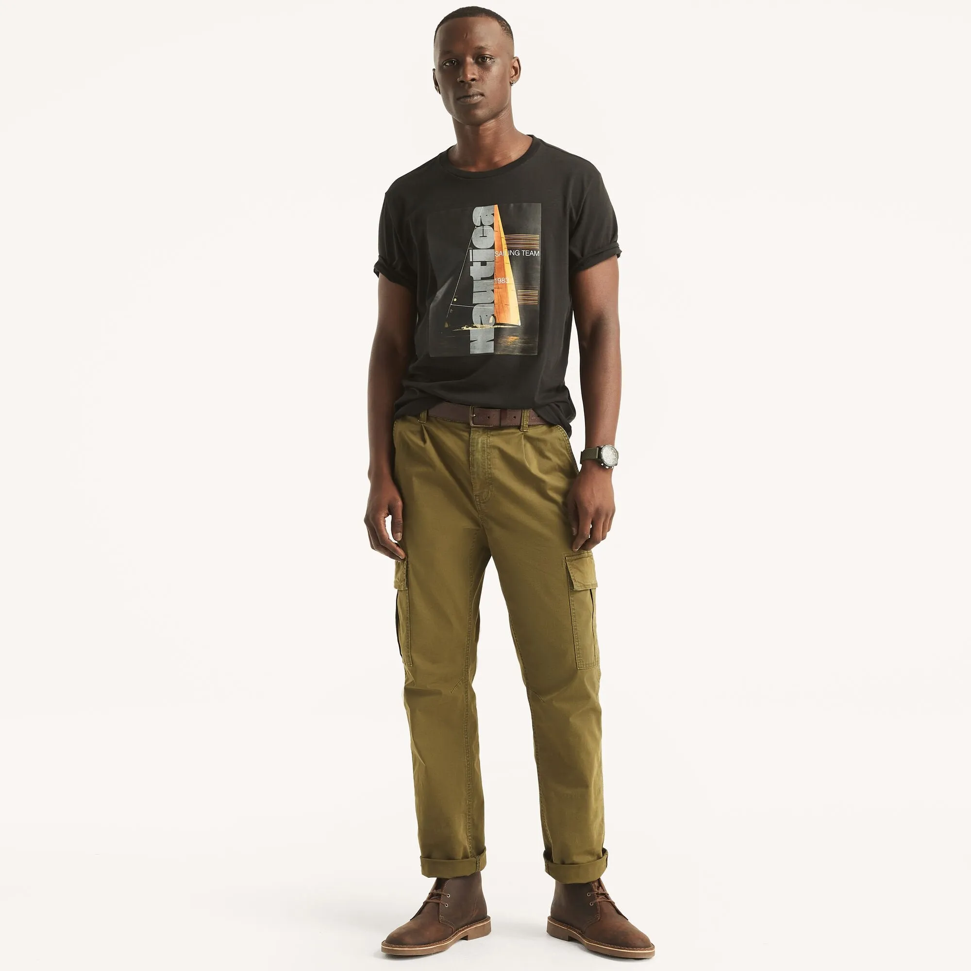 Nautica Mens Sailing Team Graphic T-Shirt