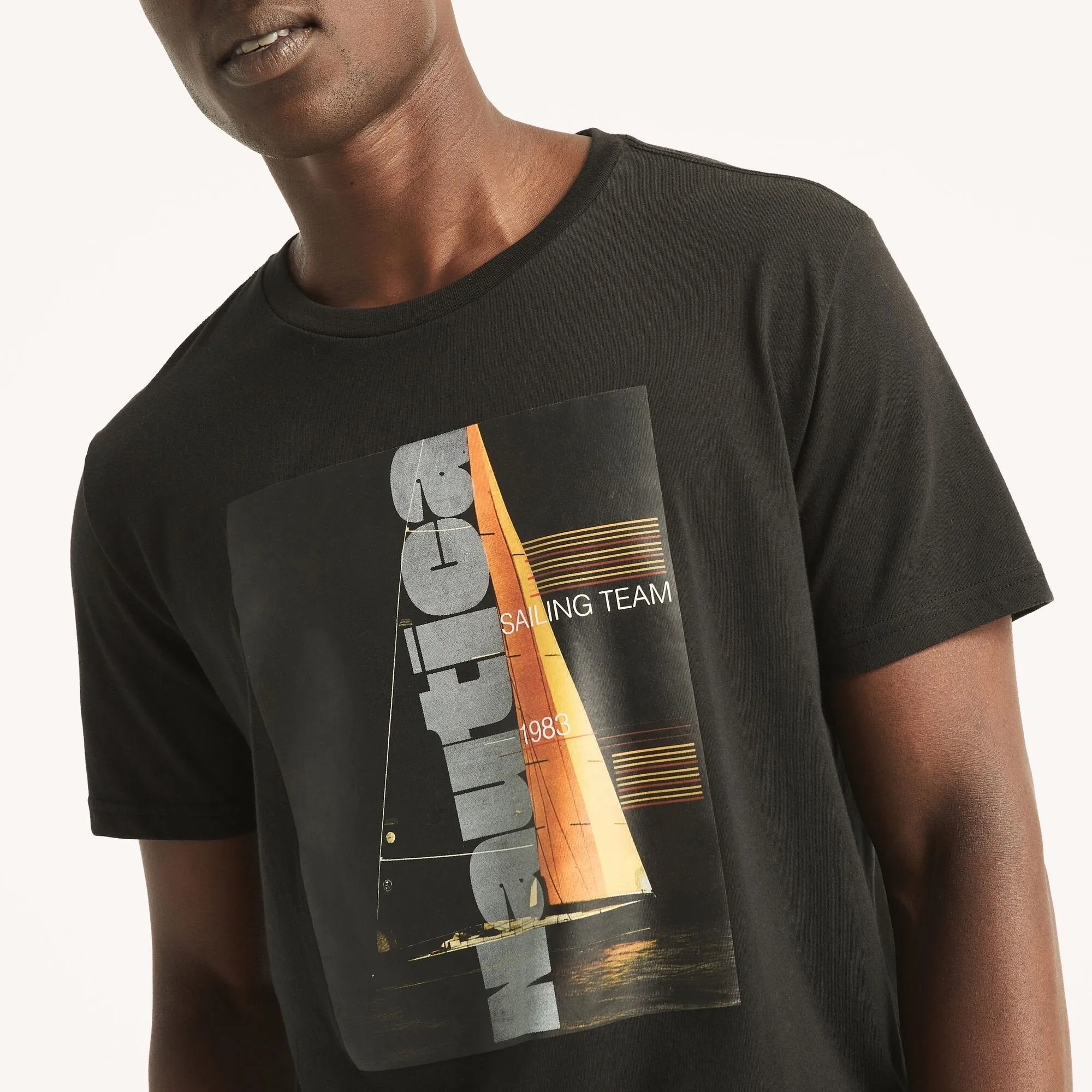Nautica Mens Sailing Team Graphic T-Shirt