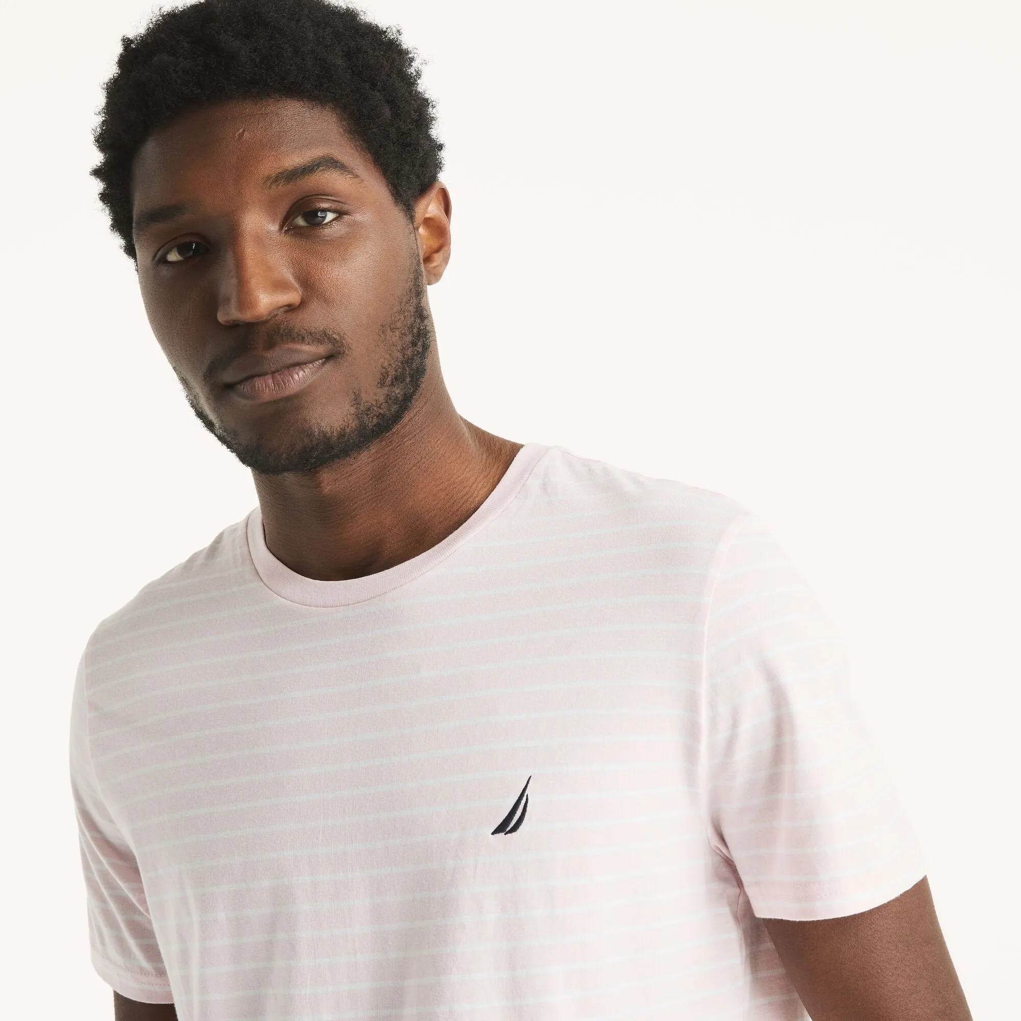 Nautica Mens Striped Crewneck T-Shirt