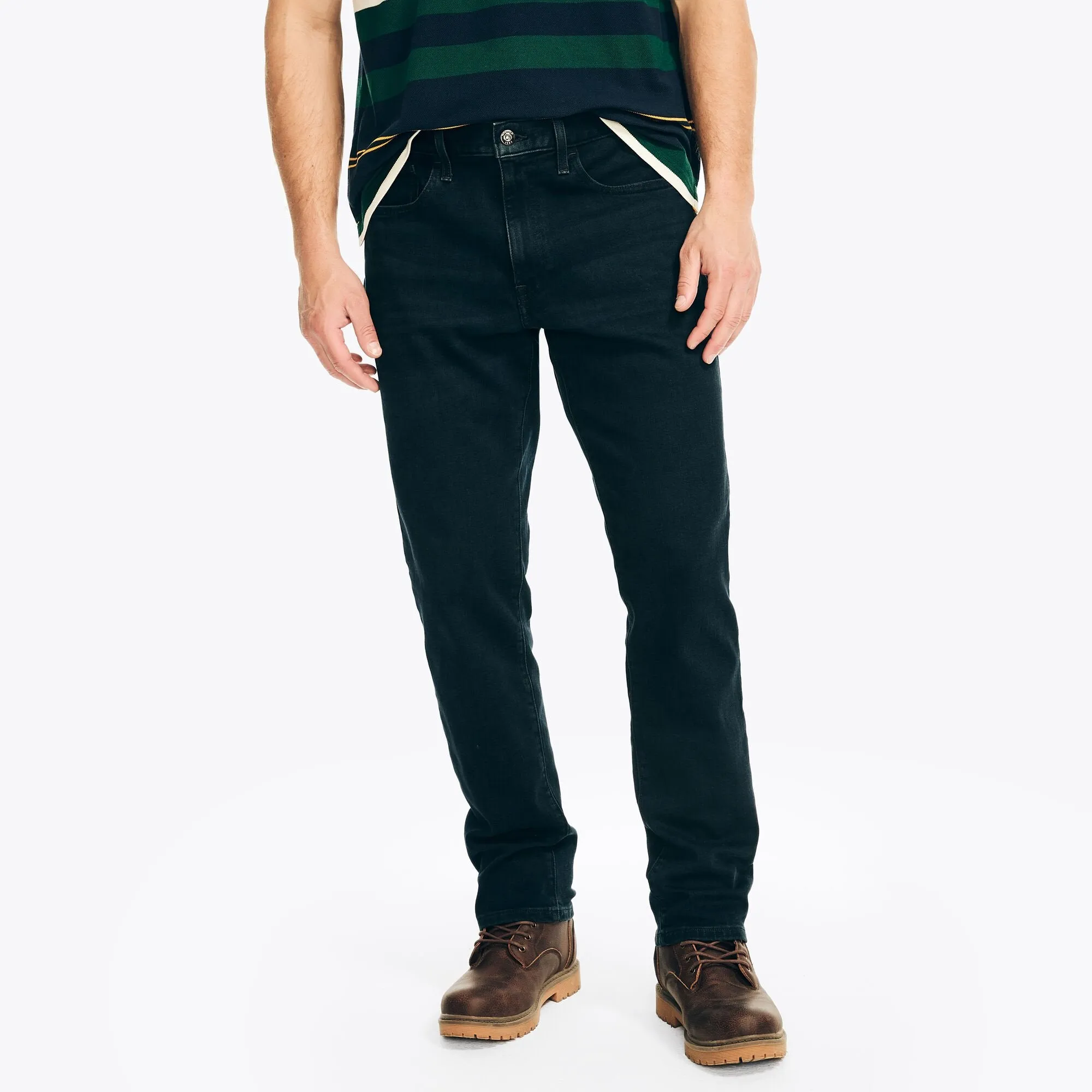 Nautica Men's Vintage Straight Stretch Denim New Black Nautica