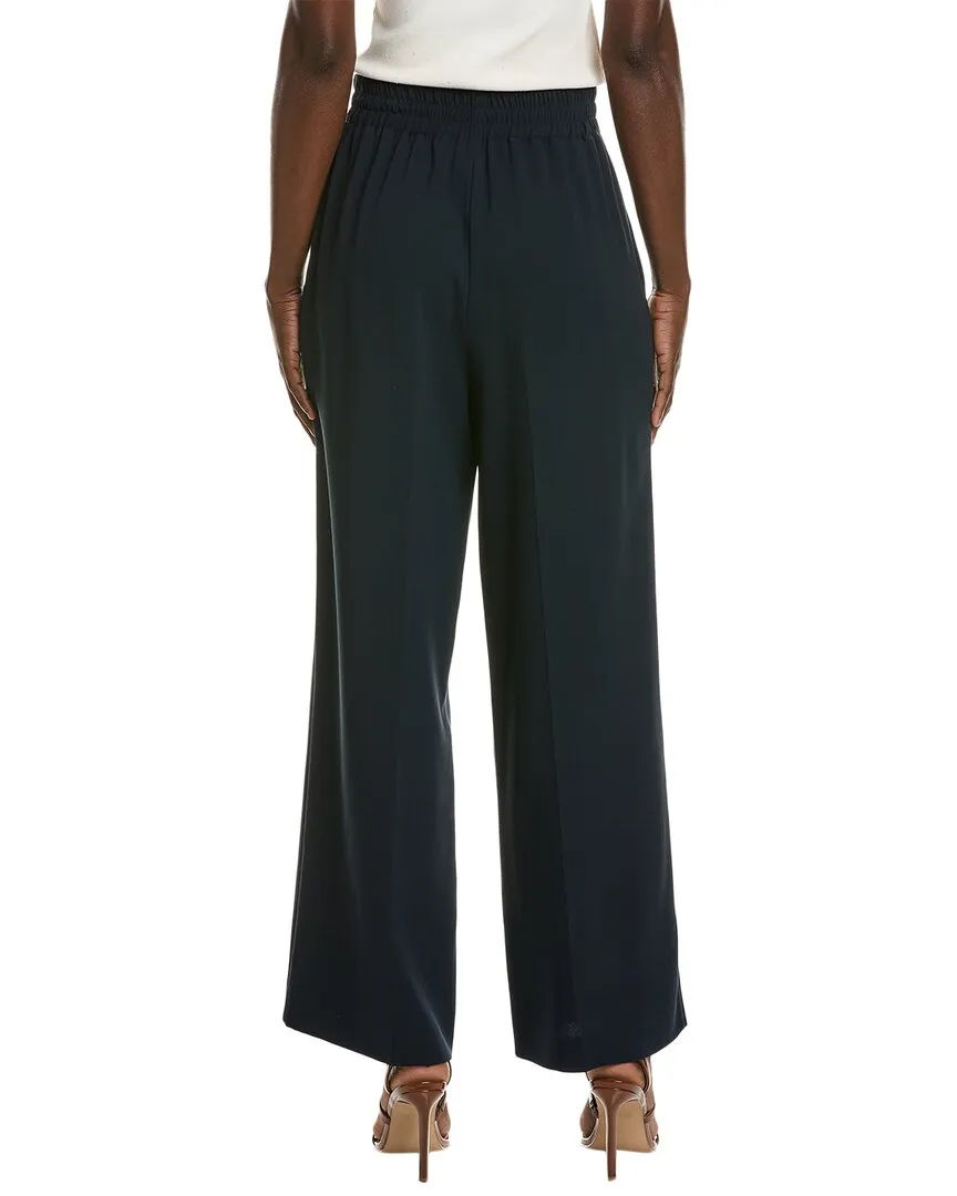 Oscar de la Renta Tie-Waist Detail Silk-Blend Pant