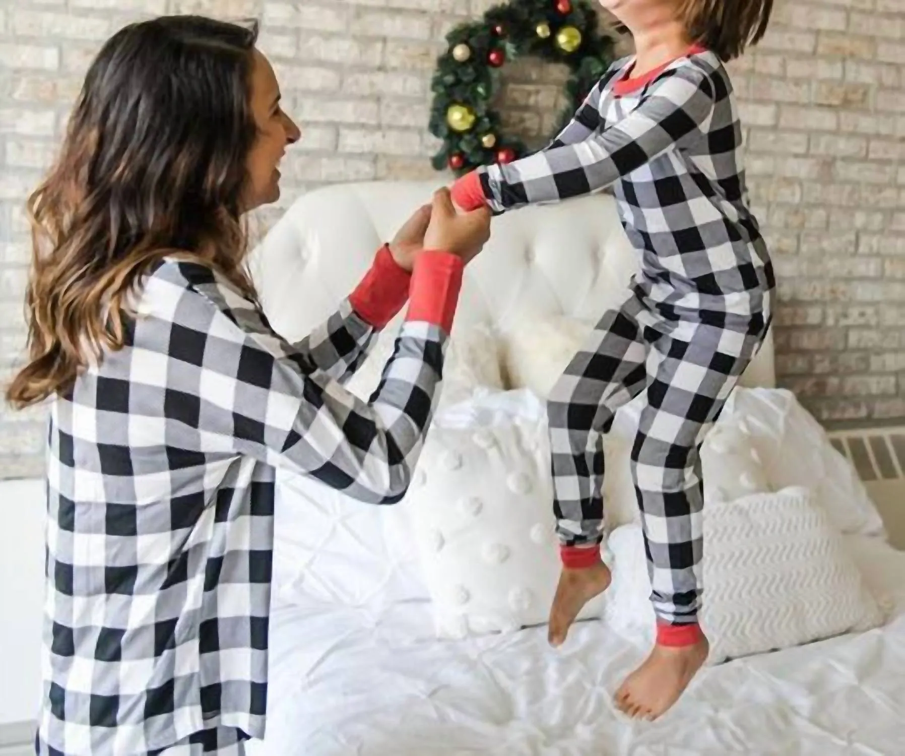 Pajama Set In Buffalo Plaid