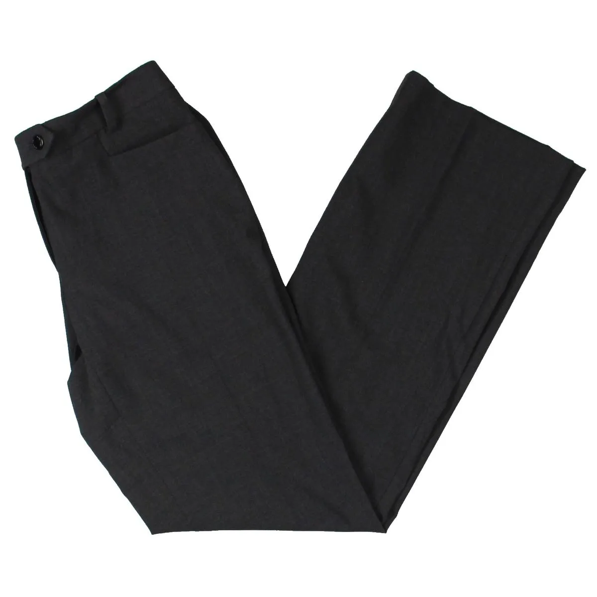 Petites Womens Solid Stretch Dress Pants
