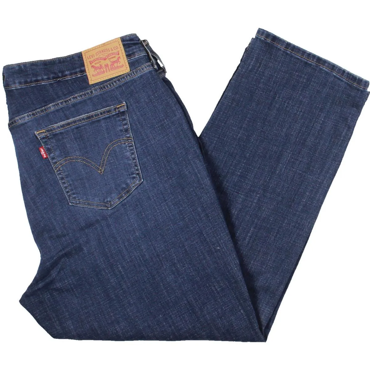 Plus Womens Mid Rise Tapered Leg Boyfriend Jeans