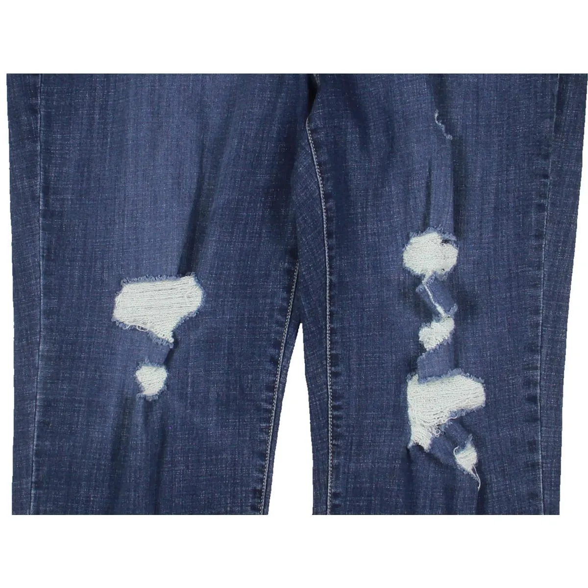 Plus Womens Mid Rise Tapered Leg Boyfriend Jeans