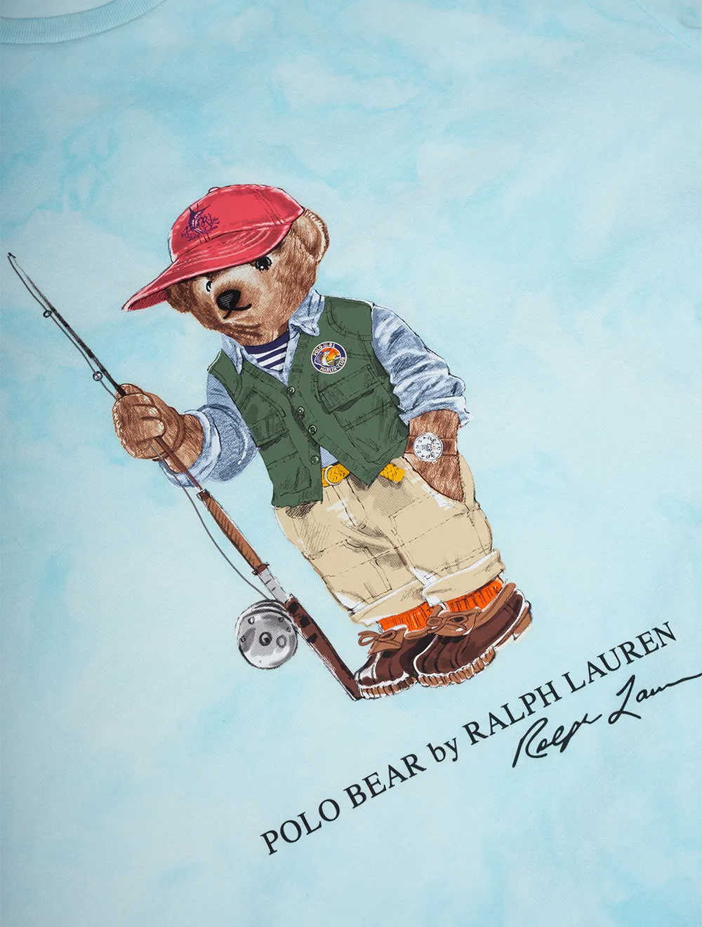 Polo Bear Tie-Dye T-Shirt Blue