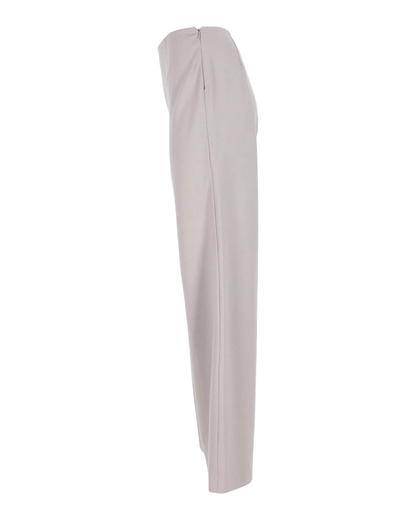 Ralph Lauren Wide-Leg Pants in Beige Wool