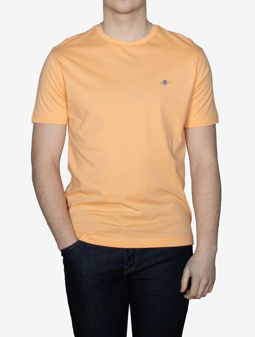 Regular Fit Shield Short Sleeve T-Shirt Peachy Orange