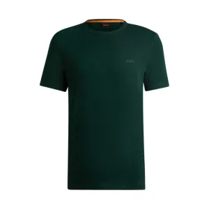 Regular-fit T-shirt in slub cotton with logo detail