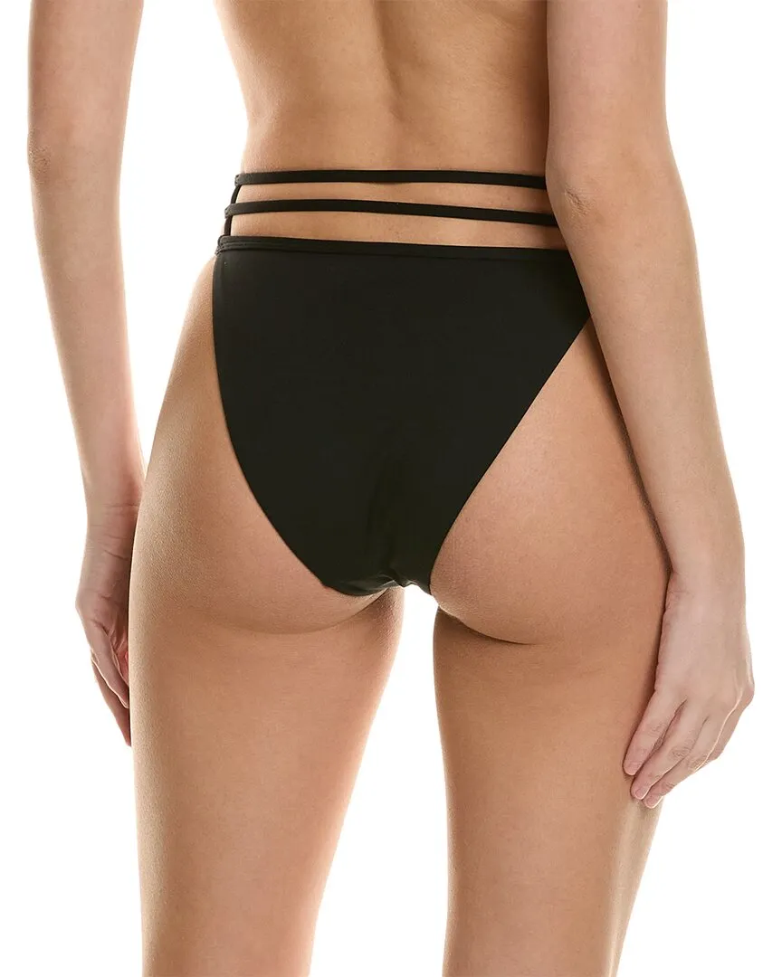 SIMKHAI Amenda Strappy Solid Bikini Bottom