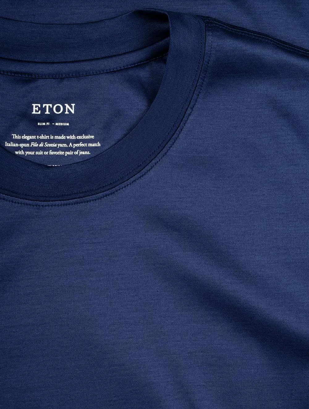 Slim Fit Crew Neck T-Shirt Navy