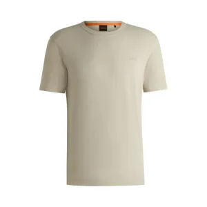 Slub-cotton T-shirt with logo detail