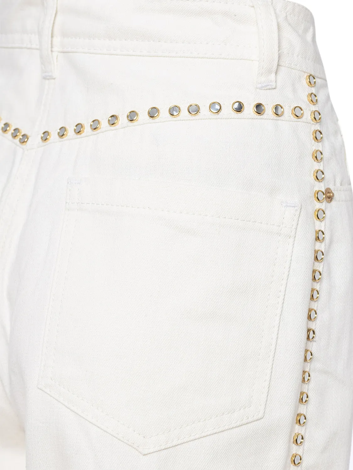 Studded Mom Denim Pants