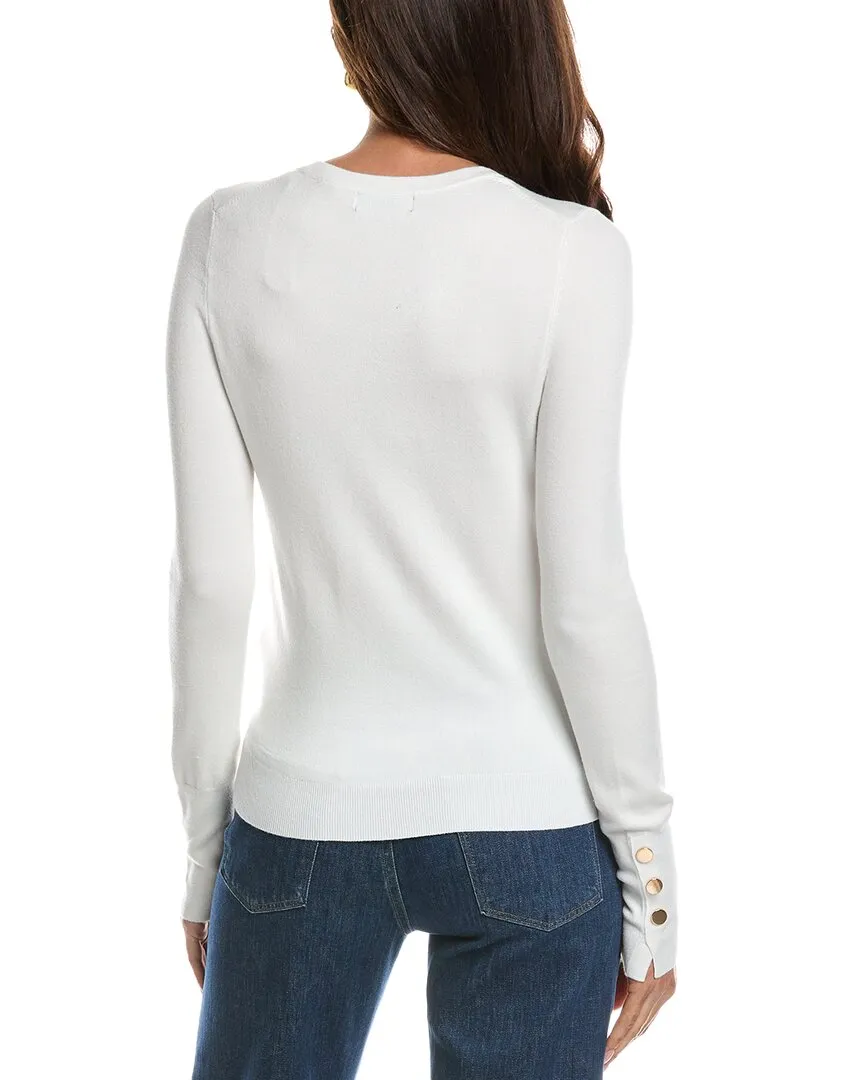 T tahari Crew Neck Cardigan