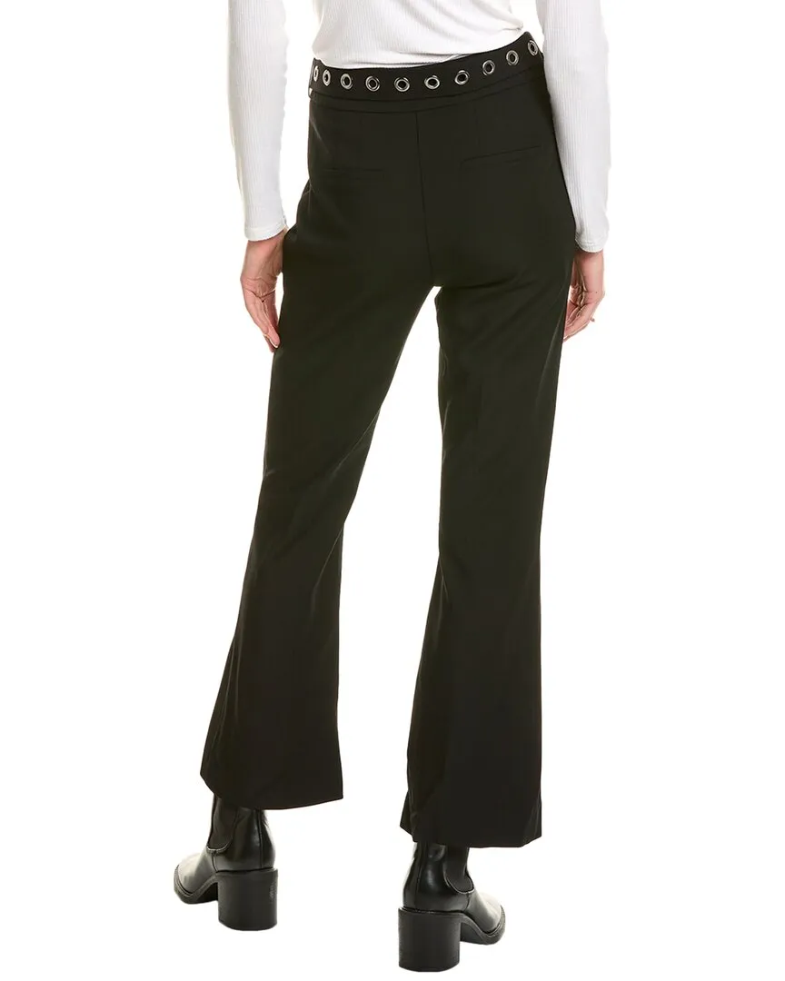 THEO The Label Gaia Grommet Belt Cropped Boot Pant