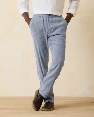 Tommy Bahama Beach Coast Linen Blend Elastic Pull On Pants - Maritime Mens Tommy Bahama