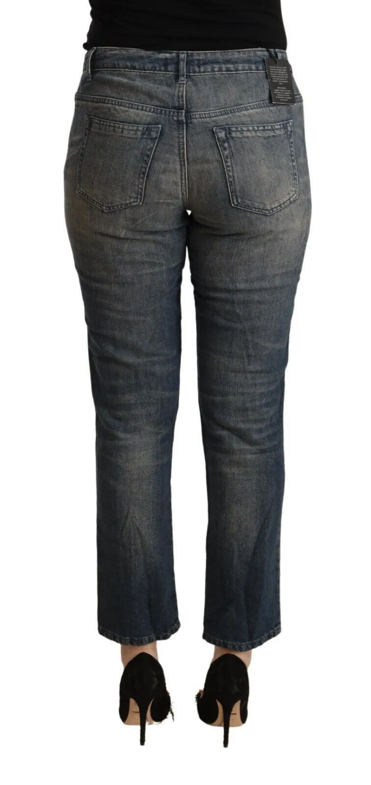 Twinset  Washed Cotton Cropped Capri Women  Women's Jeans