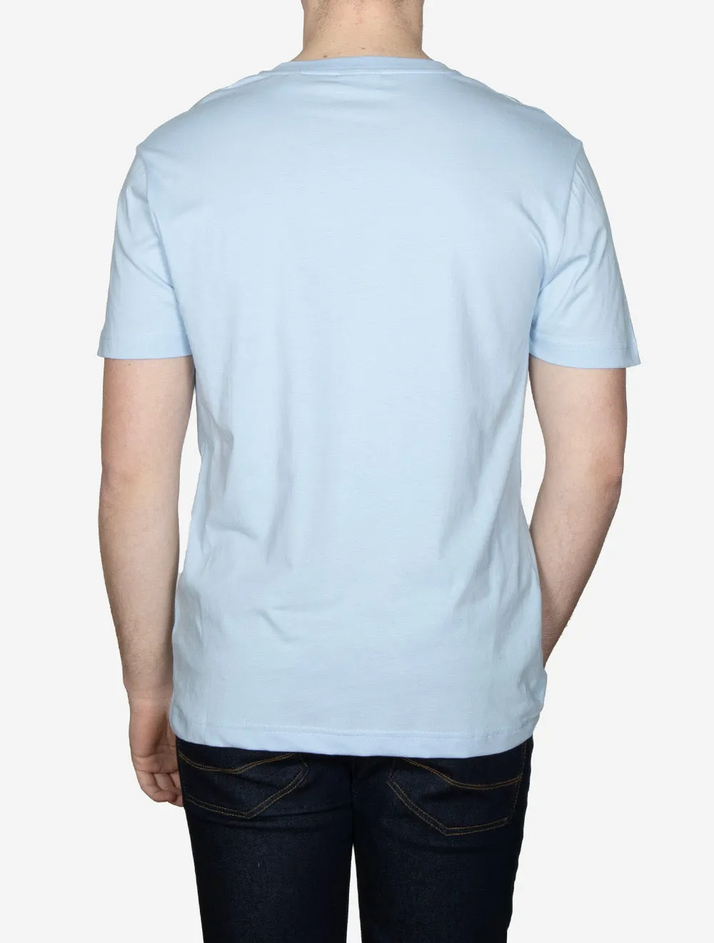 USA Sailing Print Graphic T-Shirt Fresh Blue