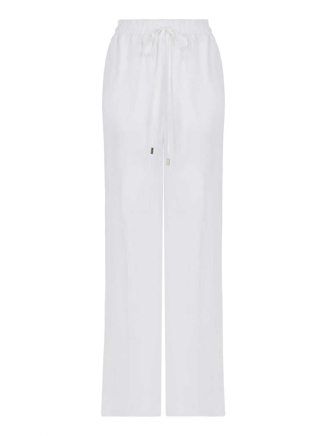 Wide-Leg Linen Pants