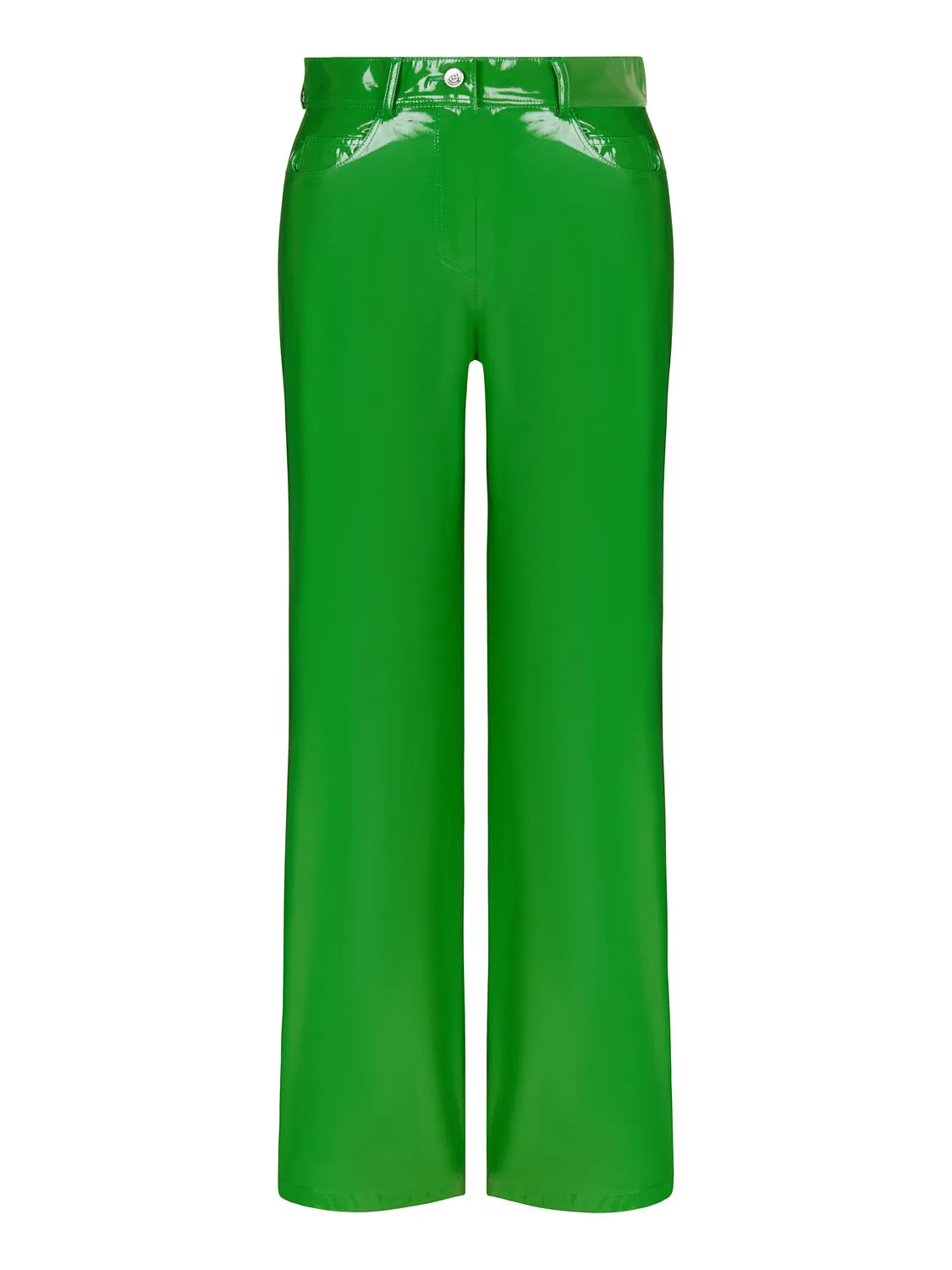Wide Leg Pleather Pants