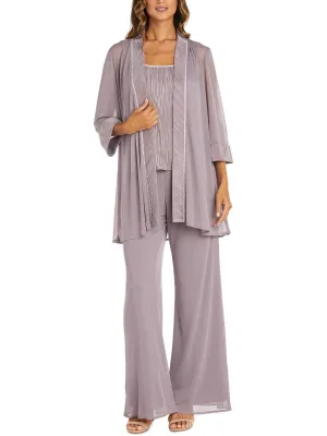 Womens 3PCS Pleated Pant Outfit