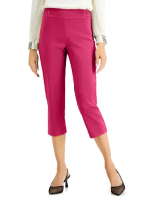 Women's Embellished Capri Pants,Pink