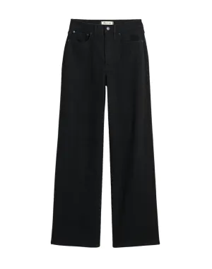 Women's Perfect Vintage Wide Leg Jeans - Plus In Black Rinse Wash