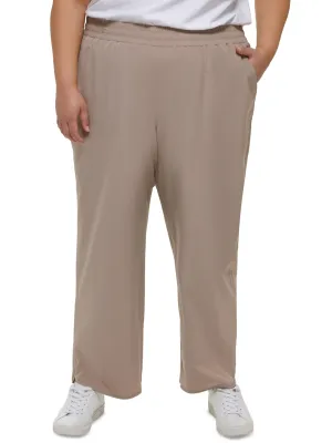 Women's Plain Pants,Beige
