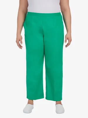 Women's Plain Pants,Green