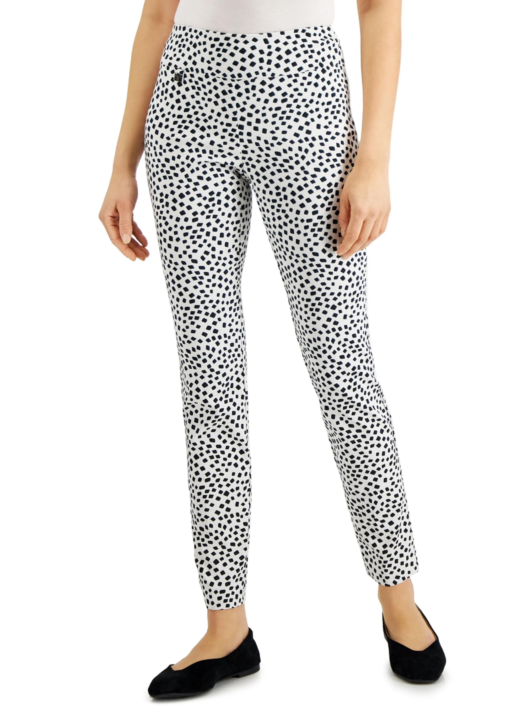Women's Printed Pants,White