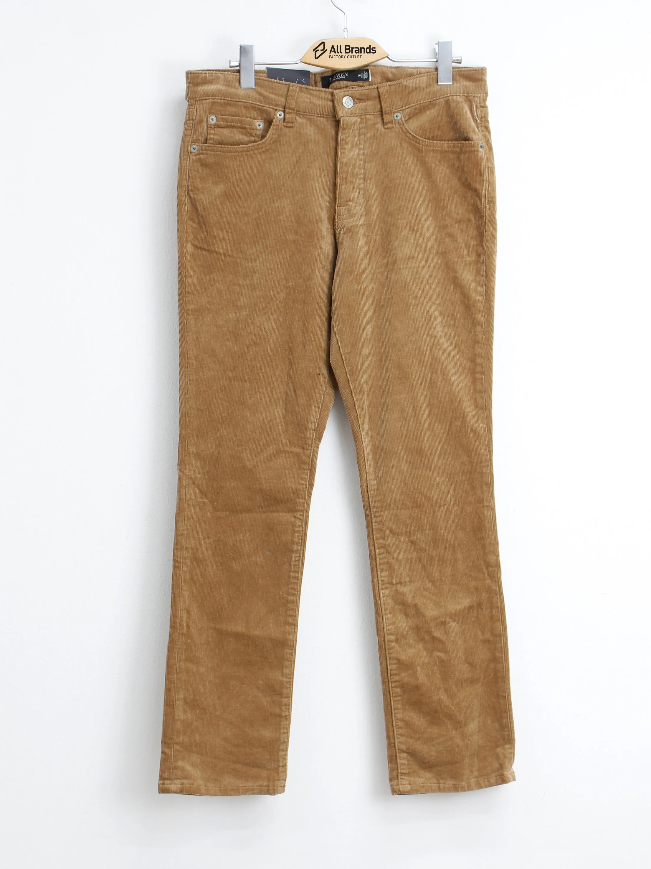 Women's Ribbed Velvet Pants,Brown